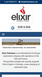 Mobile Screenshot of elixirpetroleum.com